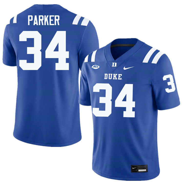 Ace Parker Duke Jersey,Duke Blue Devils #34 Ace Parker Jersey Youth College-Blue